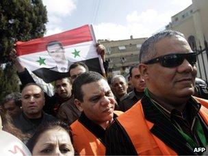 Arab League observers in Damascus (9 January 2012)