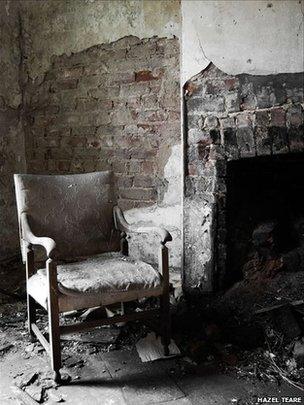 Abandoned building interior courtesy Hazel Walsh