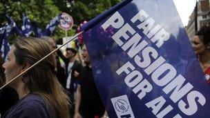 Pensions protest