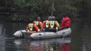 RSPCA officers in rescue operation