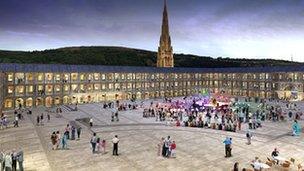 Artist's impression of the Piece Hall in 2015