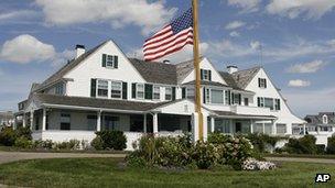 Kennedy home in Hyannis Port, Cape Cod, Massachusetts