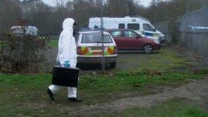 Officer at the scene in Canterbury