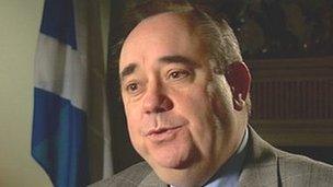 First Minister Alex Salmond