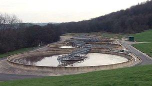 Sewage works at Esholt, Bradford