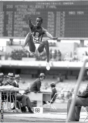 Bob Beamon's historic leap in 1968