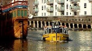 Bristol ferry in the harbour