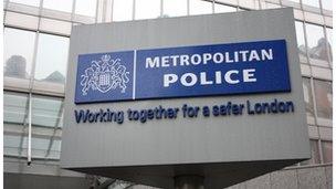 Met Police sign