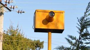 Homemade 'speed camera' near Lavenham