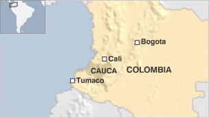 Map of Colombia