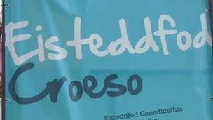 Arwydd Croeso i'r Eisteddfod 2011