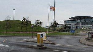 Guernsey Airport entrance