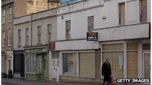 Empty shops