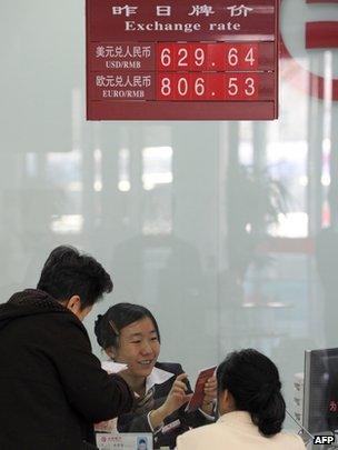 Yuan exchange rate