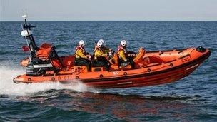 Sunderland RNLI Atlantic 85 lifeboat. Photo: Adrian Don