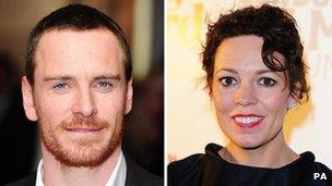 Michael Fassbender and Olivia Colman