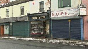 Empty Grimsby shops