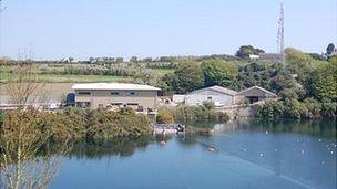 Guernsey Water offices at St Andrew's Reservoir