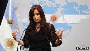 Argentine President Cristina Fernandez de Kirchner