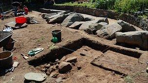 Neolithic gallery grave in Delancey Park, Guernsey