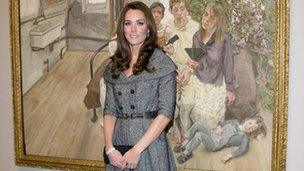 Duchess of Cambridge at National Portrait Gallery