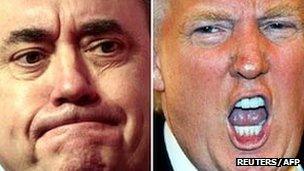 Alex Salmond [Pic: Reuters] and Donald Trump [Pic: AFP]