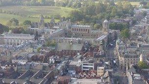 Oxford from the air