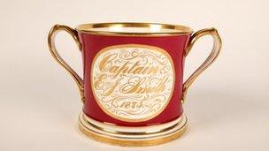 Loving cup given to Captain Smith from the Titanic