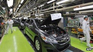 Honda factory in Japan