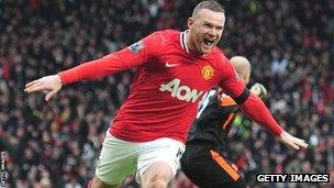 Man Utd striker Wayne Rooney