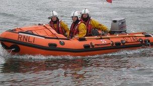 The Alan and Amy rescue boat