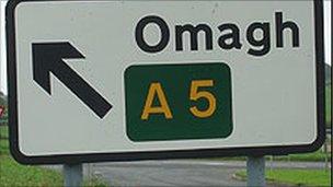 A5 road sign