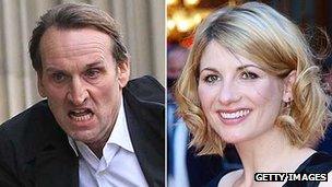 Christopher Eccleston and Jodie Whittaker