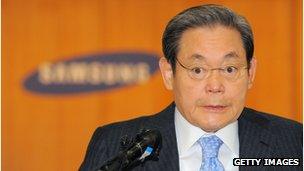 Samsung chairman Lee Kun-hee was named South Korea's richest man in 2010