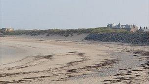 Sand dunes at Grandes Rocques