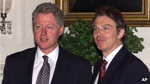 Tony Blair and Bill Clinton