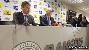 Paul Clarke and David Whitehouse from administrators Duff and Phelps