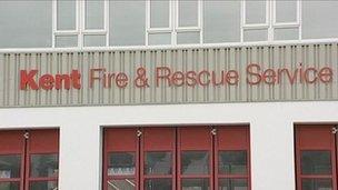 Kent Fire and Rescue Service sign