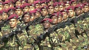 File photo of Sri Lankan soldiers