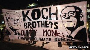 Protest against Koch Brothers