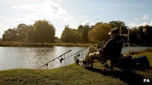 Man fishing