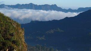 Mountains near Santiago el Pinar