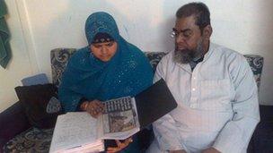 Muslim faith crime victims Sabana Amod and her husband Salim