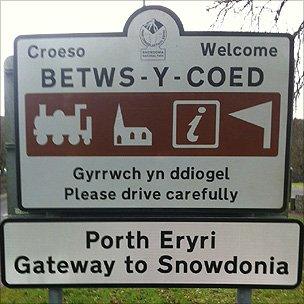 Betws-y-Coed sign