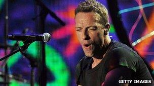 Chris Martin from Coldplay