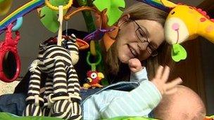 Jenny Price with her son Jasper