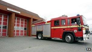 Fire engine in Salford