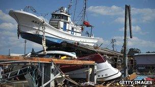 Aftermath of the Japanese tsunami and earthquake