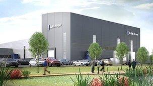 Artist's impression of proposed Rolls Royce factory