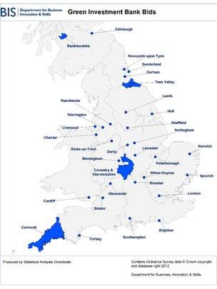 Green investment bank bids